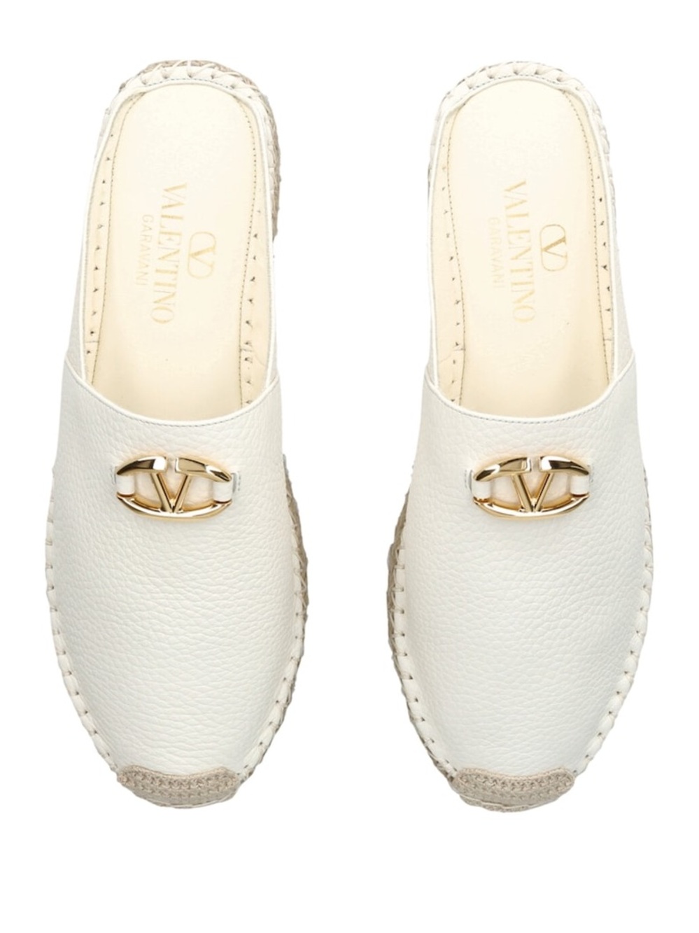 Valentino Garavani Leather VLogo Moon Espadrilles